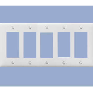 Five Gang Decorator Wallplate electrical cover