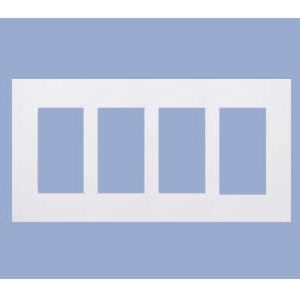 Four Gang Decorator Wallplate electrical cove