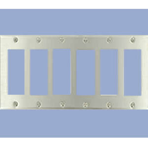 Six Gang Decorator Wallplate electrical cover Plate