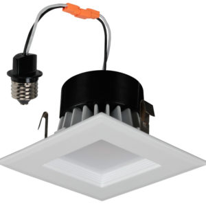 4" LED retrofit / Square baffle 10 Watt 720 Lumen